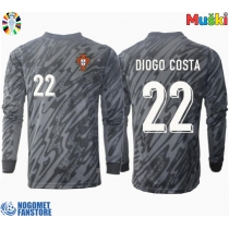 Portugal Diogo Costa #22 Golmanski Gostujuci Dres EP 2024 Dugi Rukav